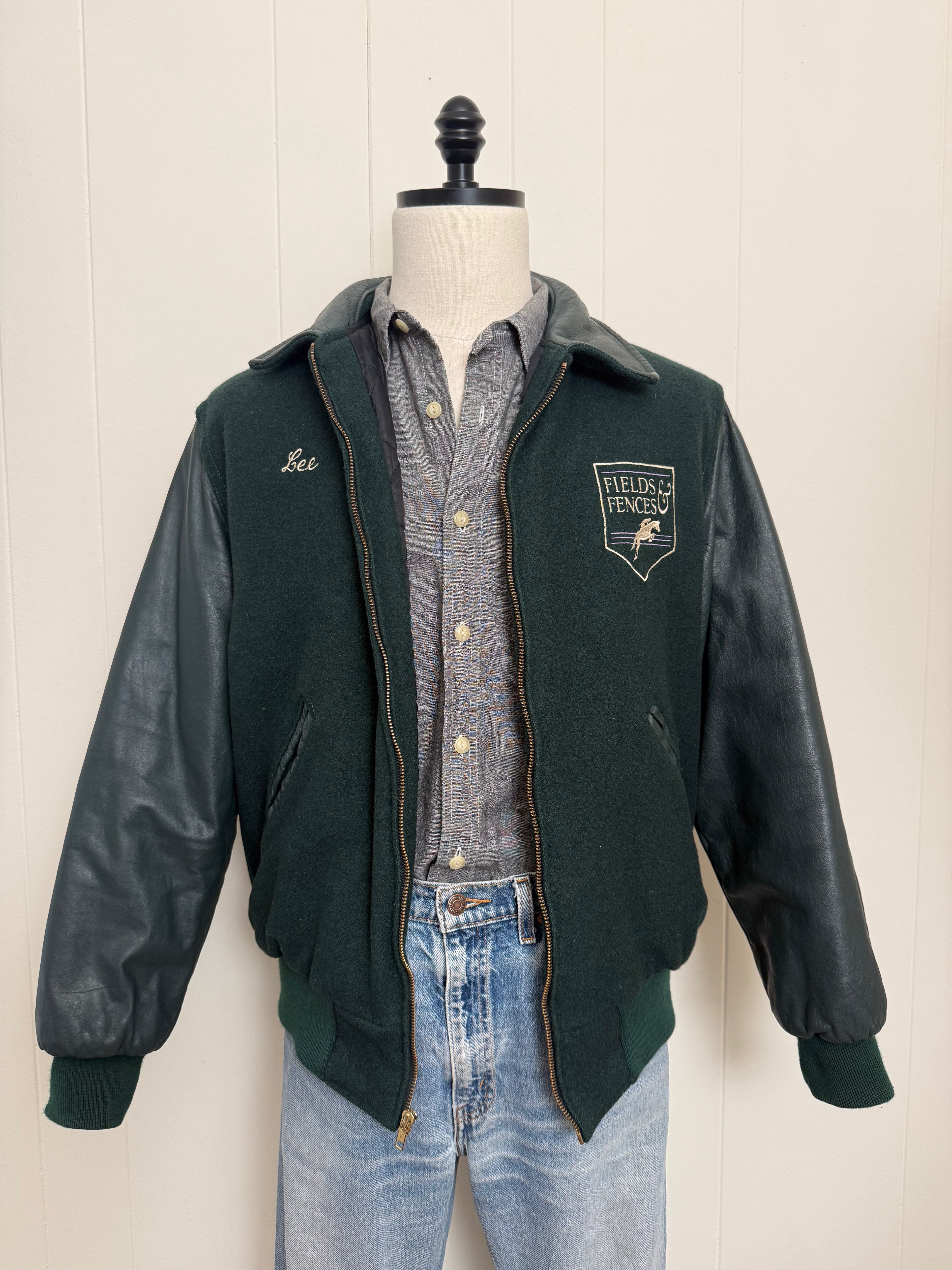 Vintage Equestrian Letterman's Jacket
