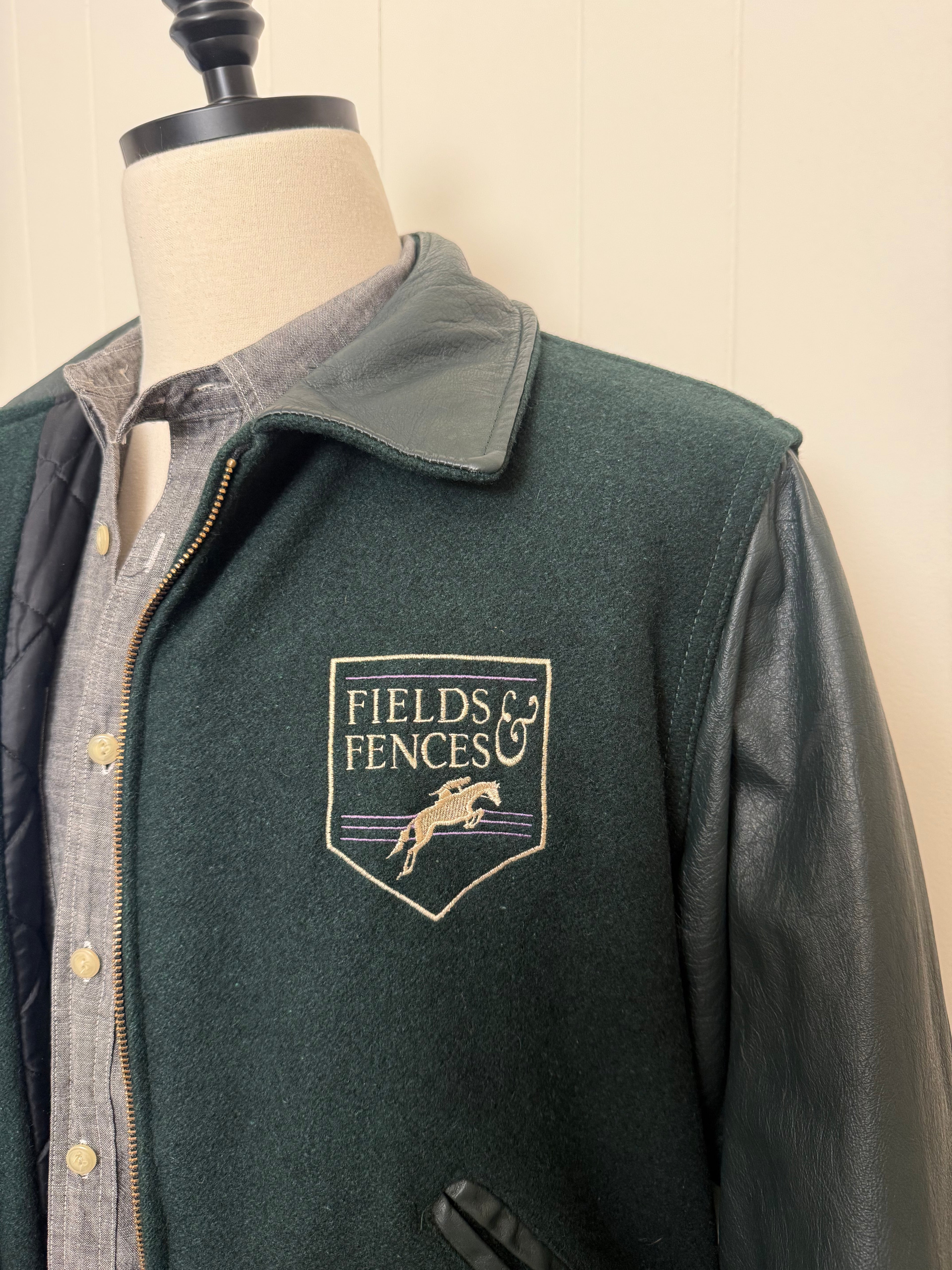 Vintage Equestrian Letterman's Jacket