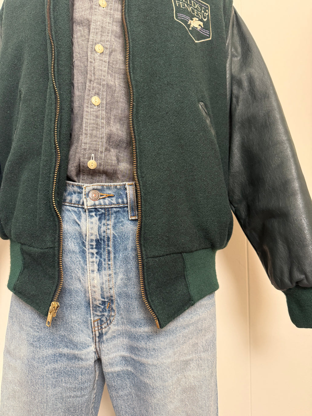 Vintage Equestrian Letterman's Jacket