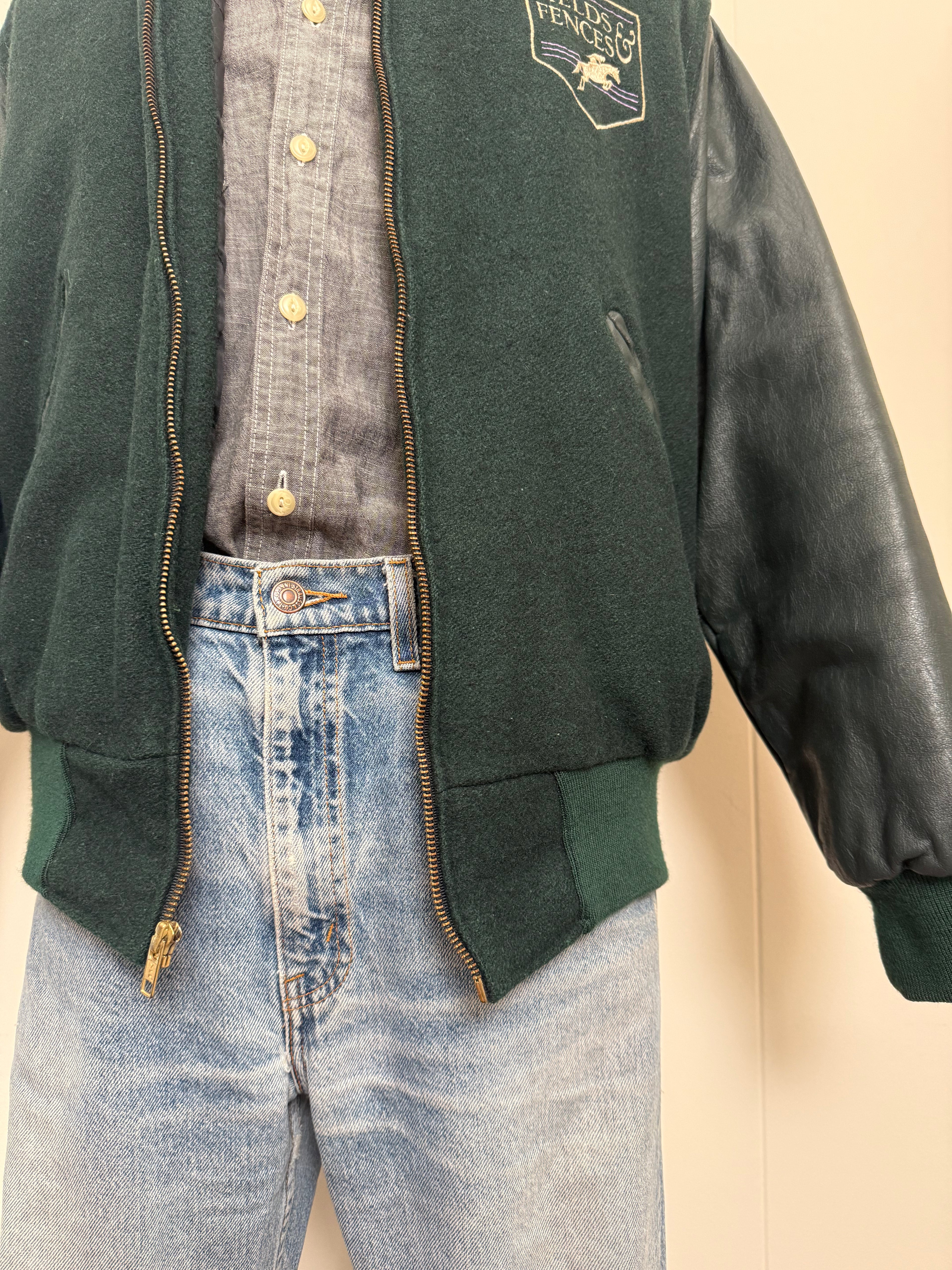 Vintage Equestrian Letterman's Jacket