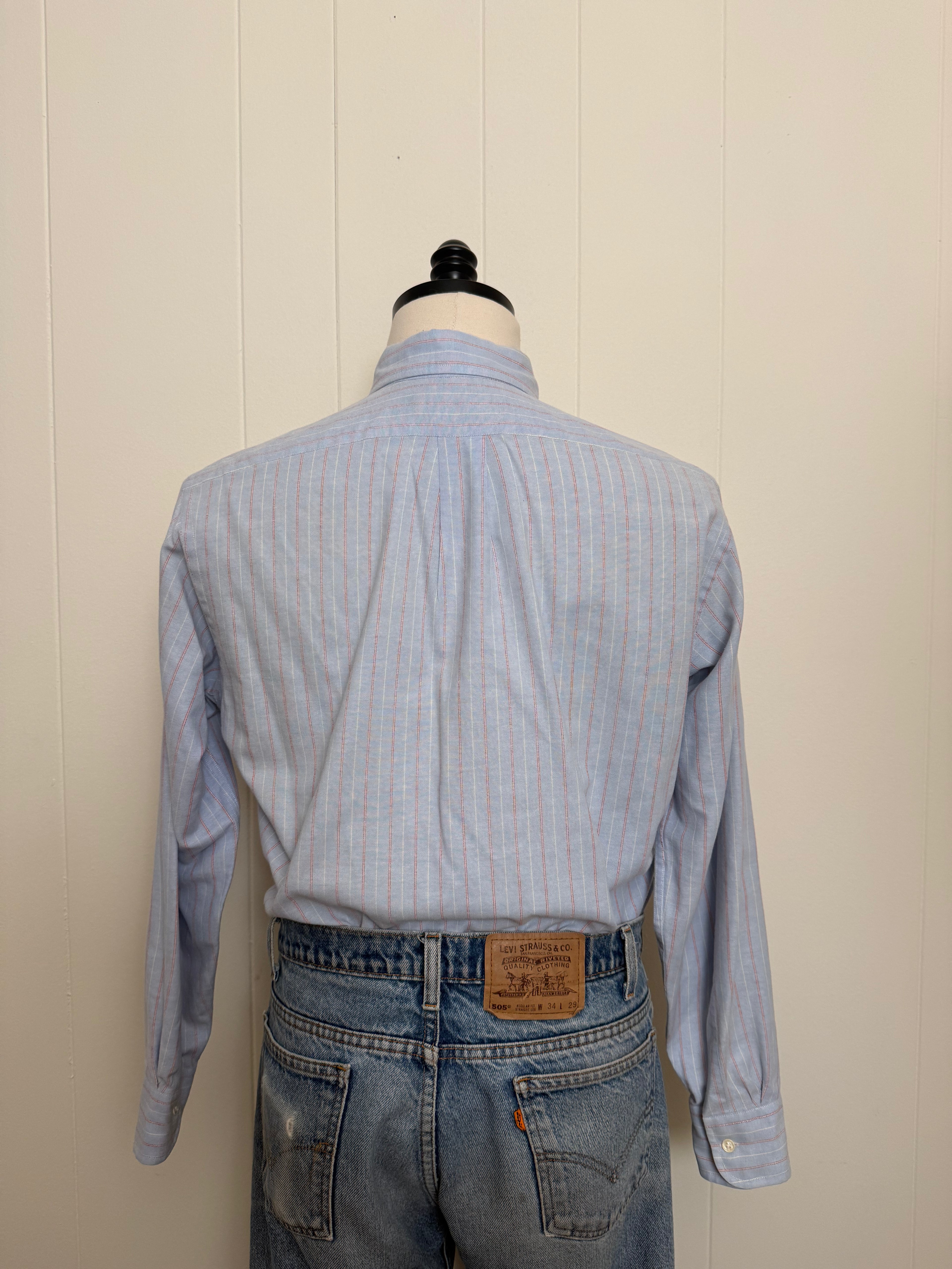 Vintage Striped Button Down Shirt