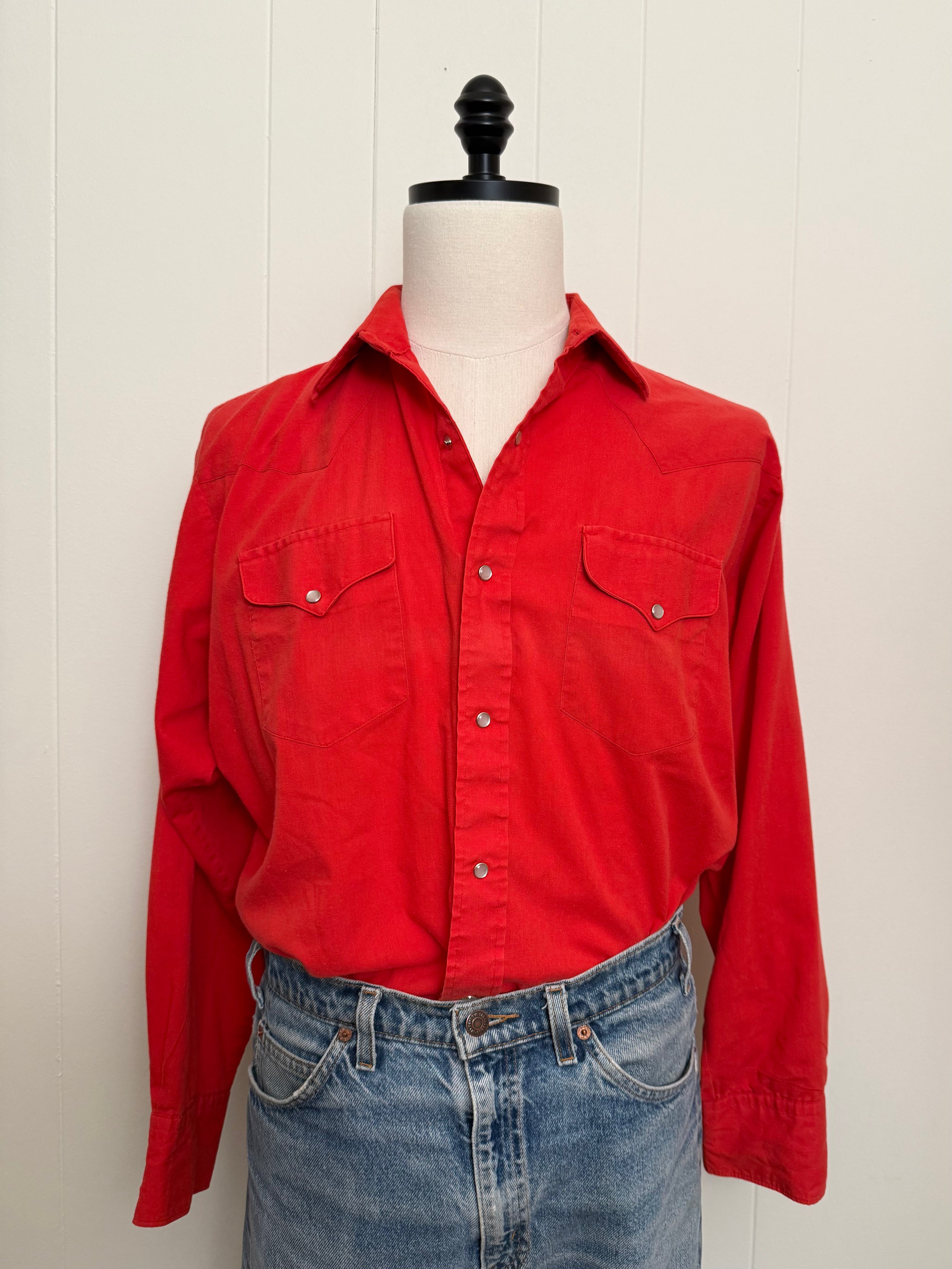 Vintage 1980's Western Pearl Snap Shirt