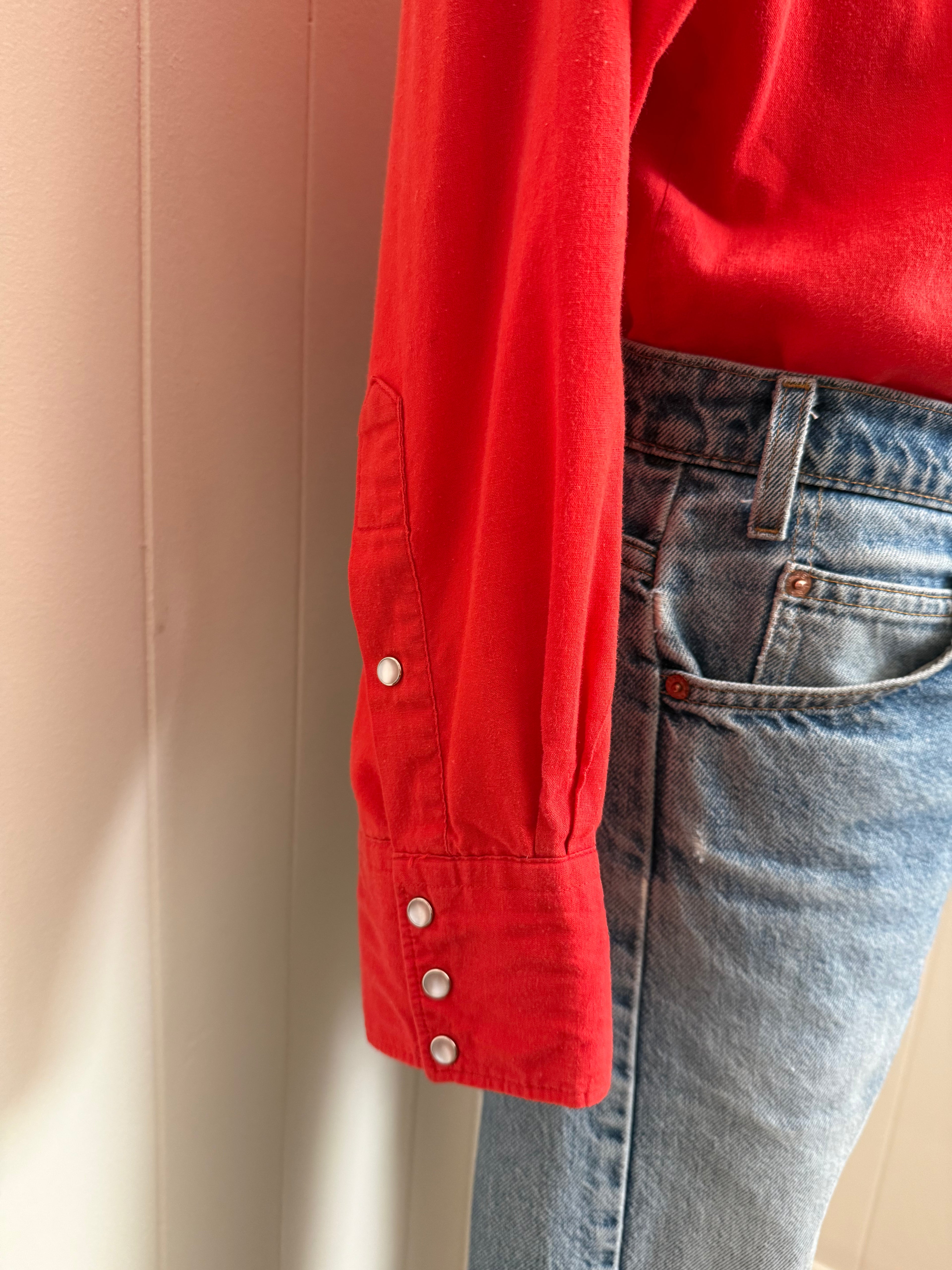 Vintage 1980's Western Pearl Snap Shirt