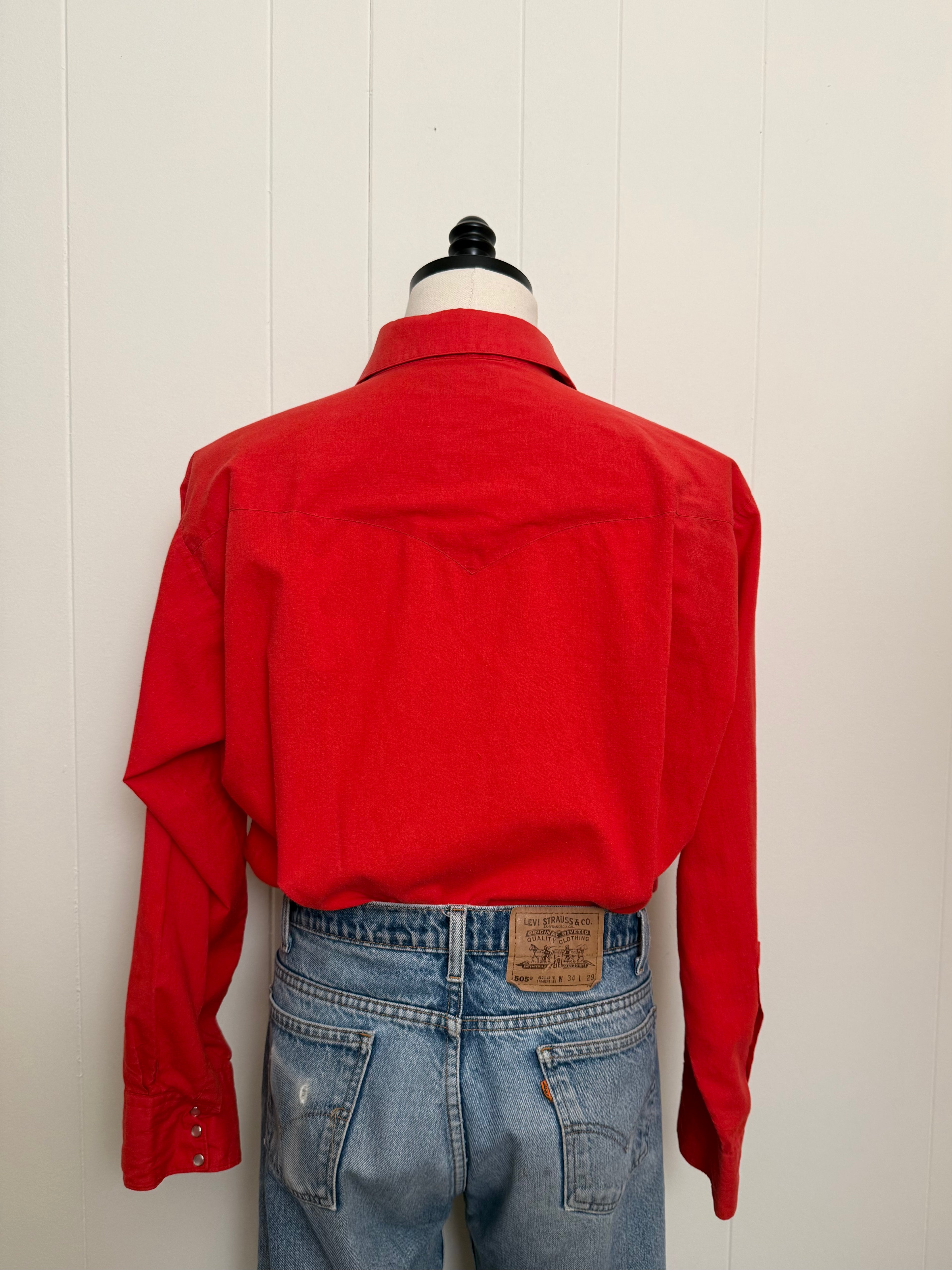 Vintage 1980's Western Pearl Snap Shirt