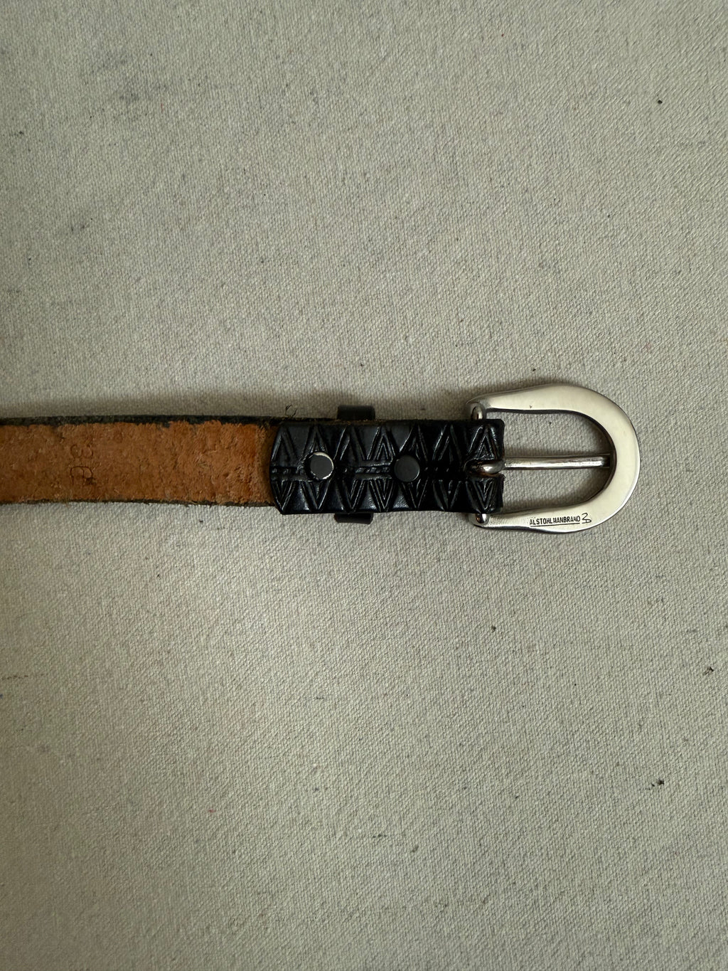Vintage Leather Western Belt -36