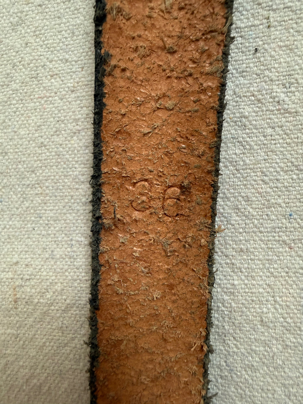 Vintage Leather Western Belt -36