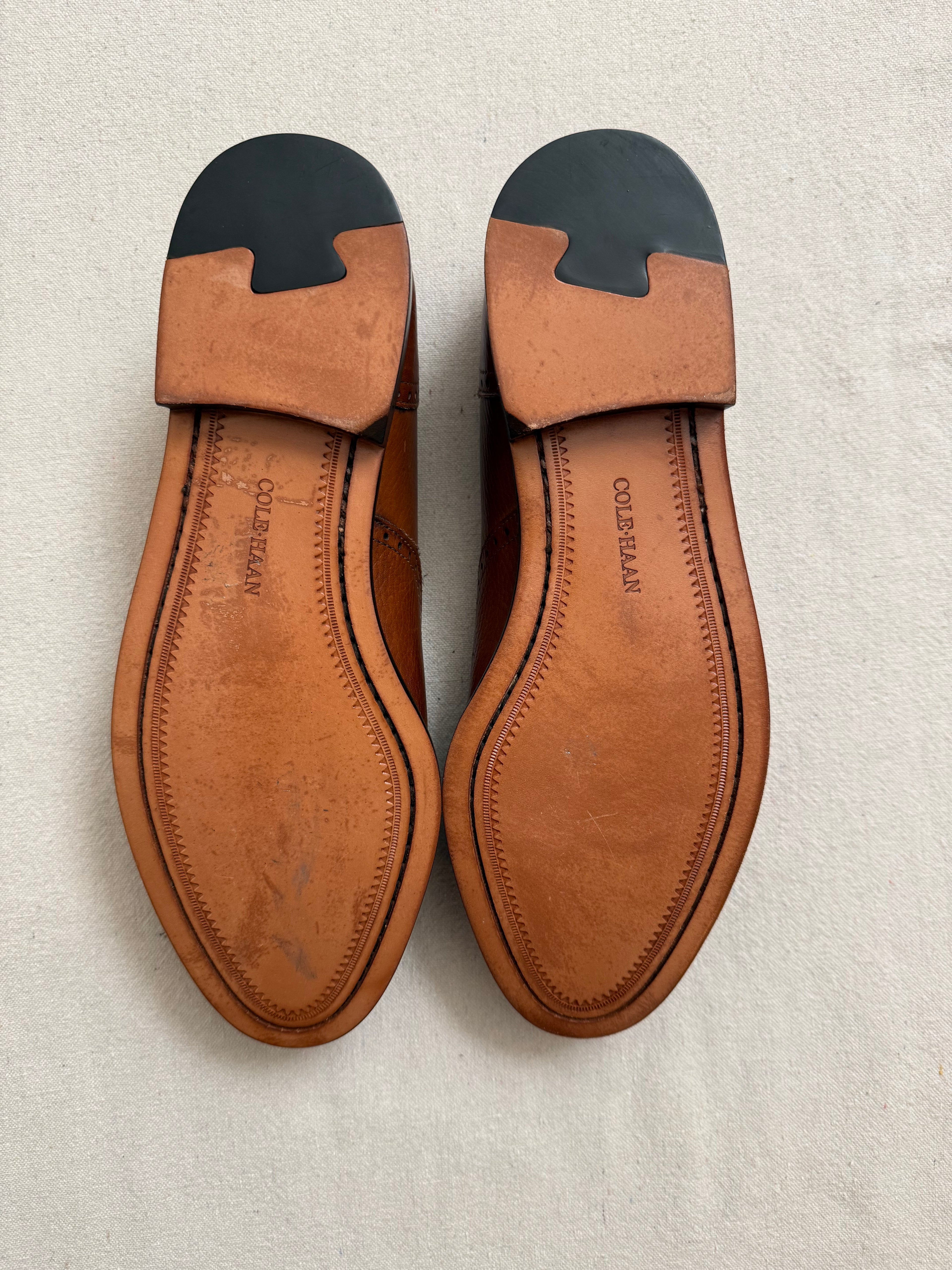 Vintage Light Brown Tassel Loafers