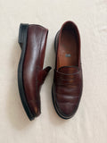 Vintage Brown Leather Loafers