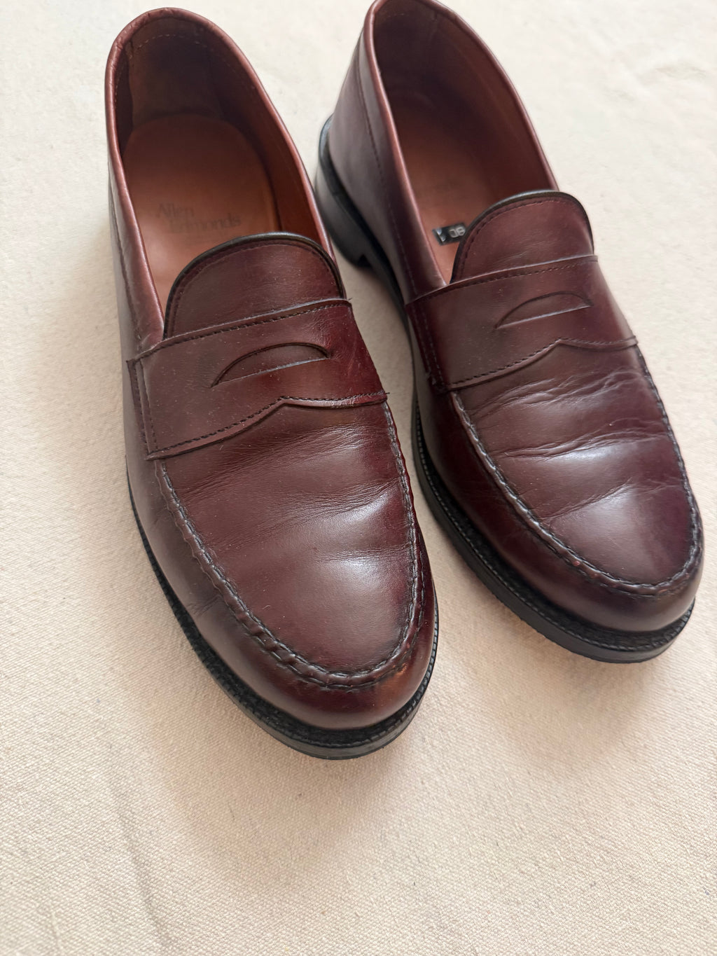 Vintage Brown Leather Loafers