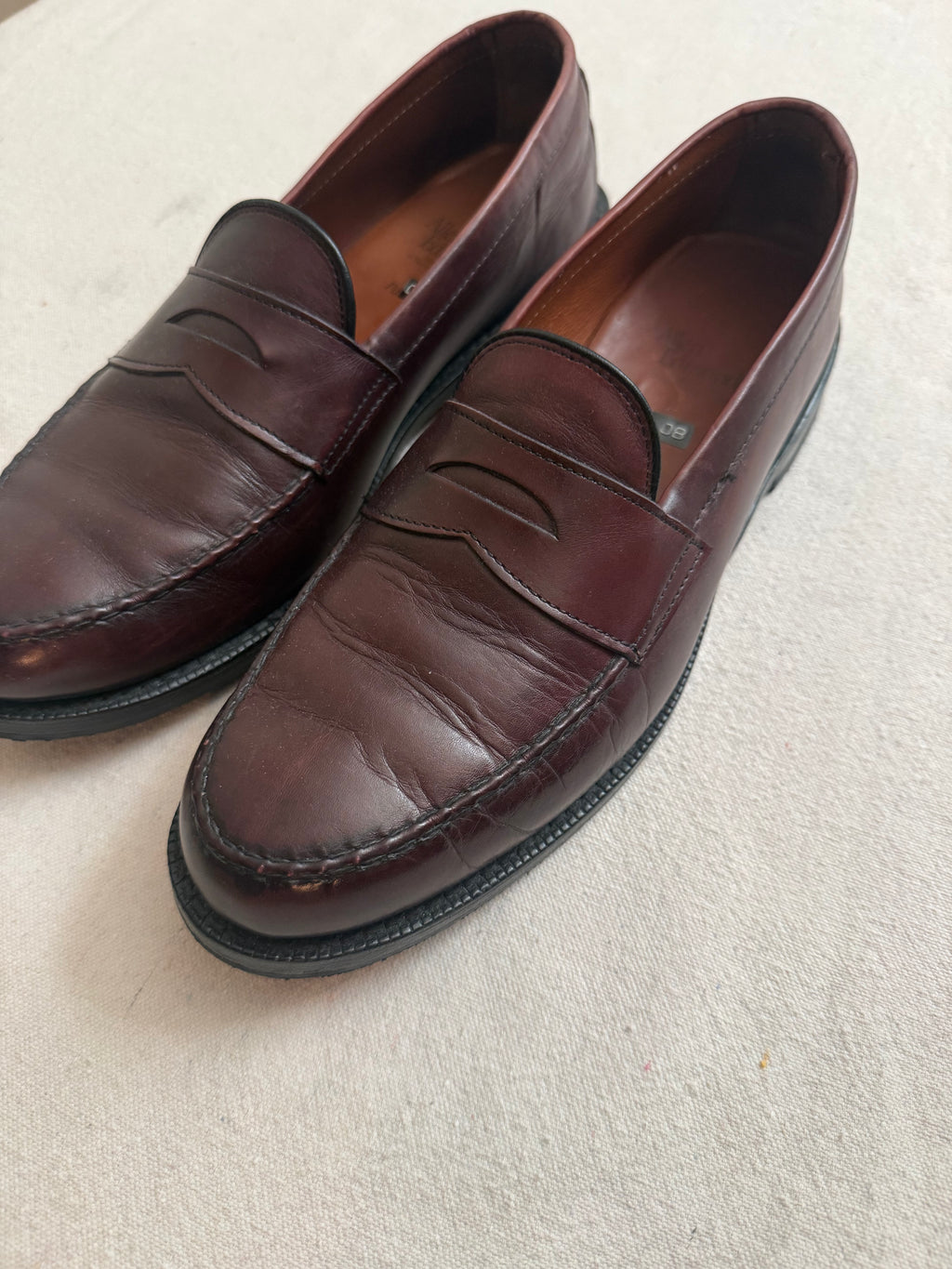 Vintage Brown Leather Loafers