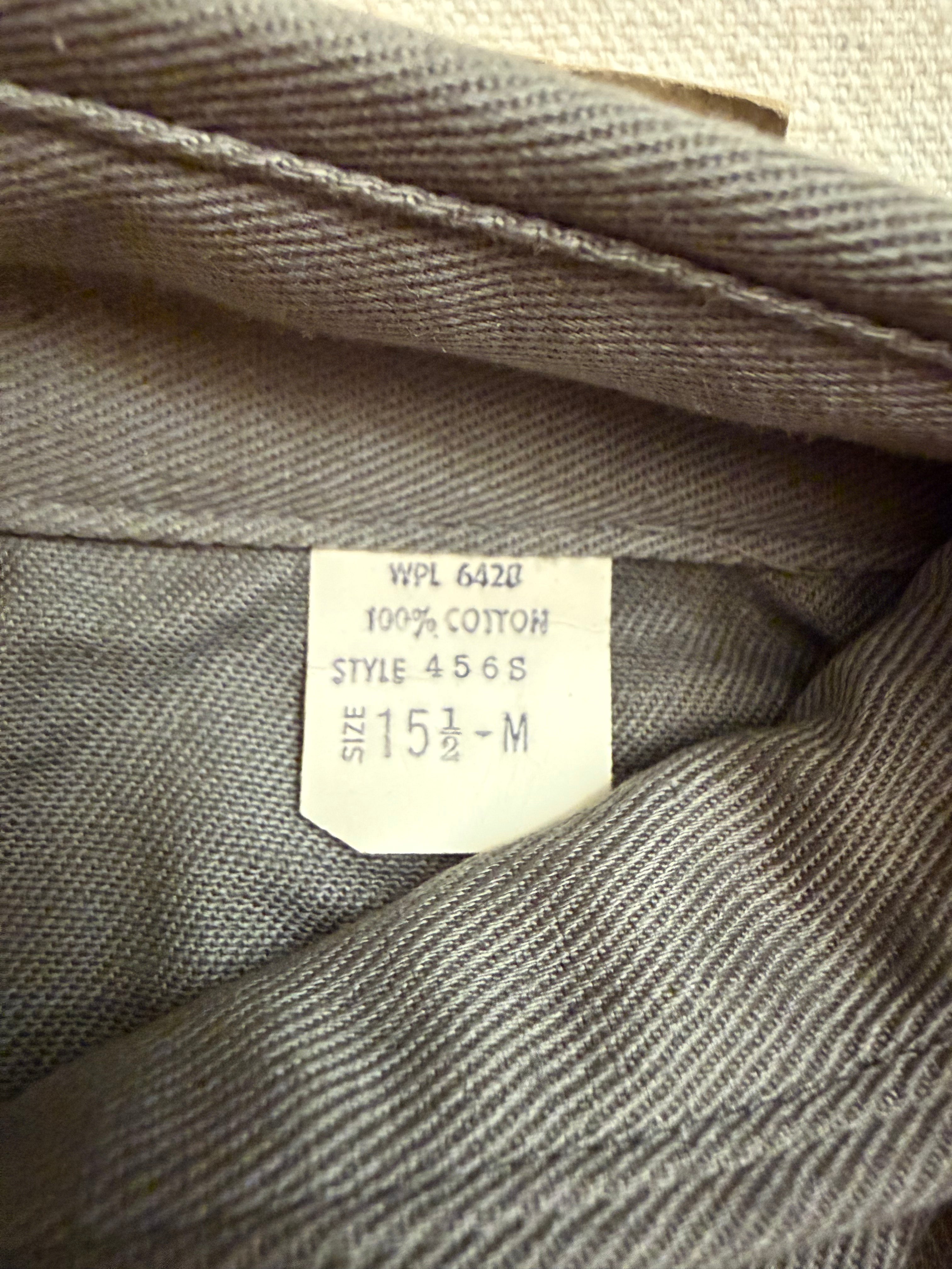 Vintage 1960's Blue Bell Men's Work Shirt - Charcoal