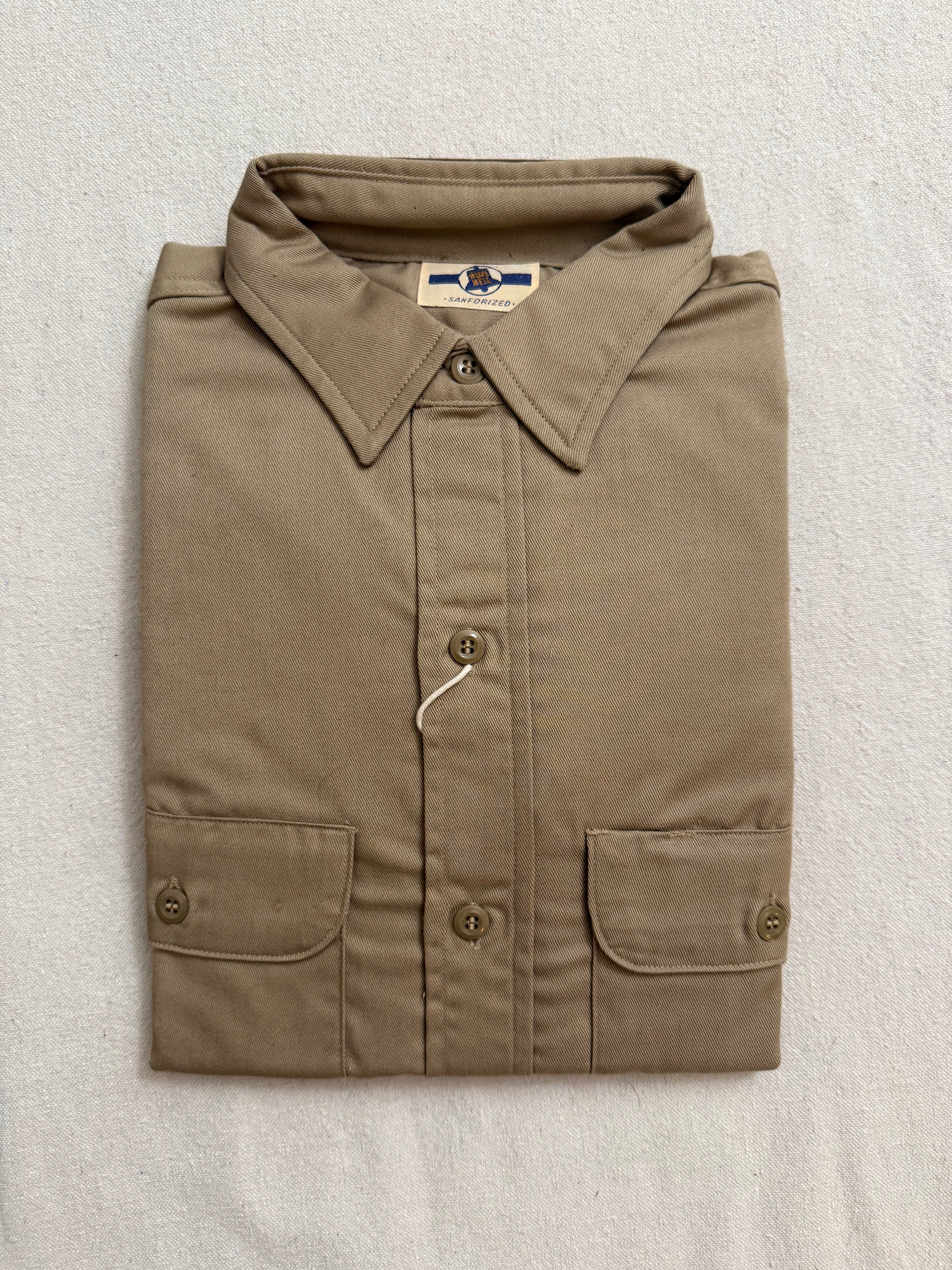 Vintage 1960's Blue Bell Men's Work Shirt - Tan