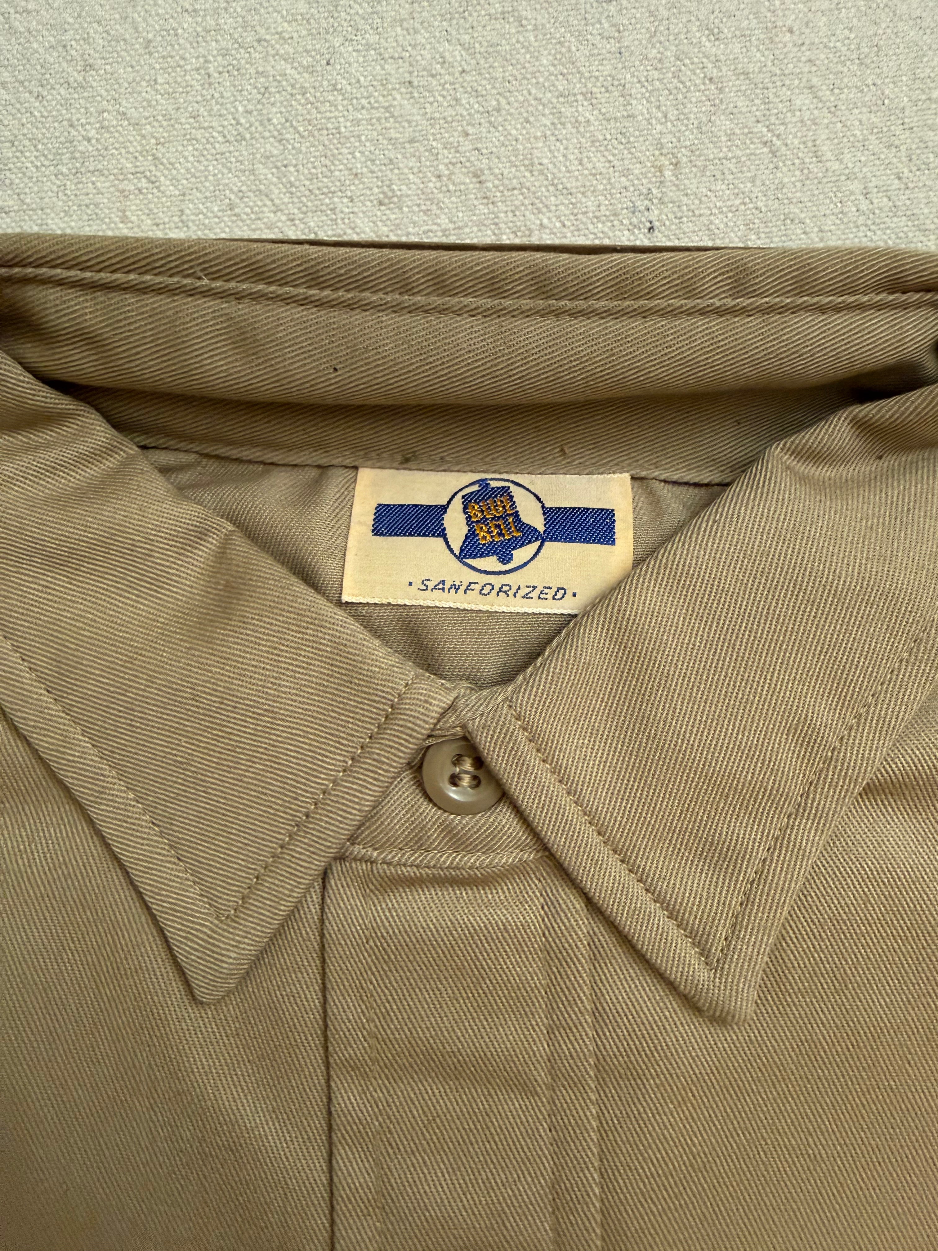 Vintage 1960's Blue Bell Men's Work Shirt - Tan