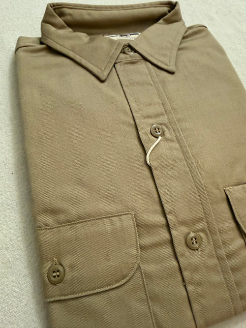 Vintage 1960's Blue Bell Men's Work Shirt - Tan