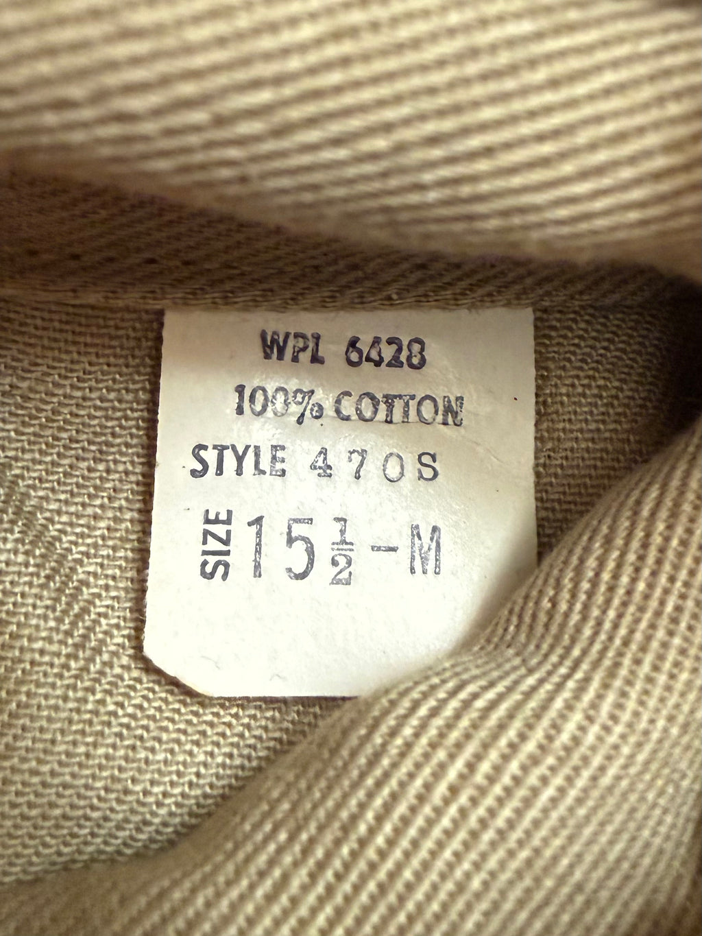 Vintage 1960's Blue Bell Men's Work Shirt - Tan